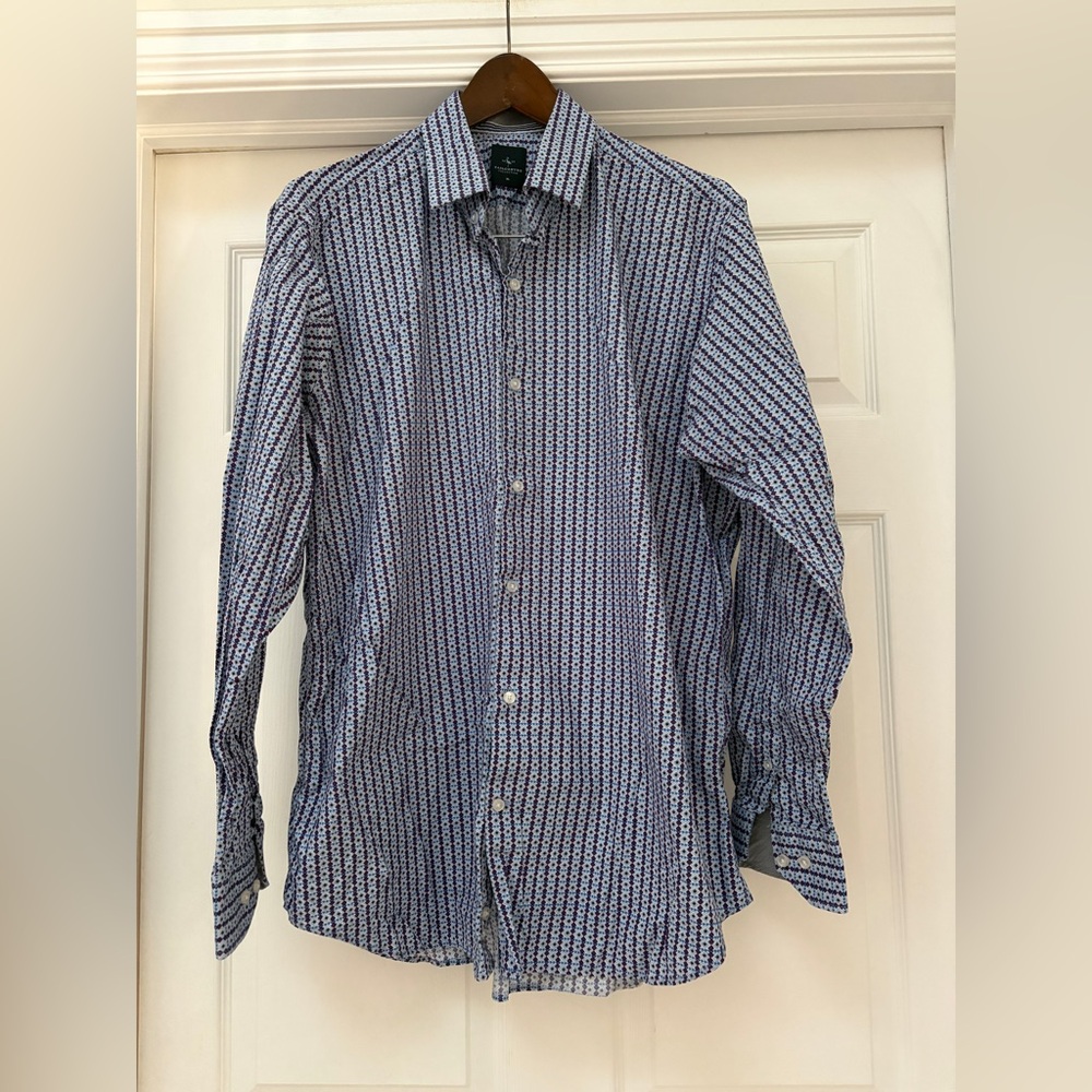 Tailorbyrd‎ Dress Shirt - Purple/Blue Size XL
